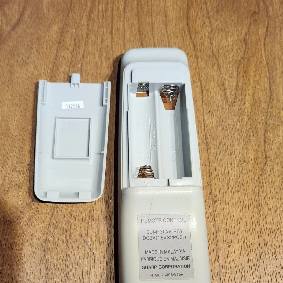 GENUINE/OEM Sharp Projector RRMCGA398WJSA Remote Control - Image 3 of 3