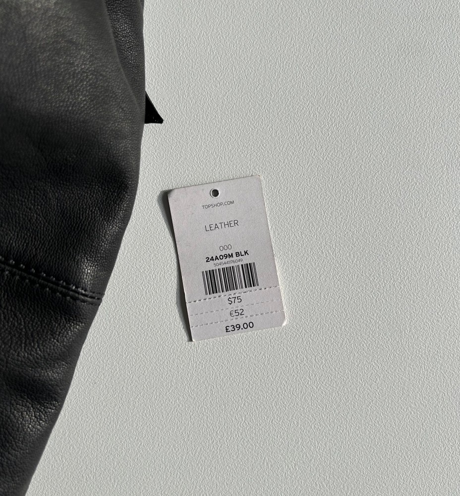 Topshop Leather Drawstring Backpack - image 5