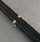 New Goldtone Open Adjustable Band Green Enamel Frog Ring Base Size 9 — photo 8