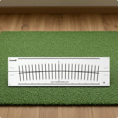 Putting-Schablone flach Putting-Trainingsvorlage sofortiges visuelles Feedback