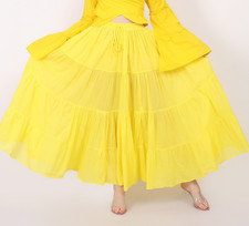 Women's 12 Yard Tribal Belly Dancing 100 Cotton,Flamenco, Gypsy Hippie skirts