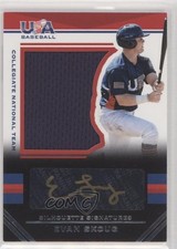 2017 USA Baseball Stars & Stripes Black Gold Jersey 11/79 Evan Skoug Auto 0i76