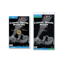 Resealable Current Comic Book Combo Pack | 100 Pack for Acid-Free Backing Boa...