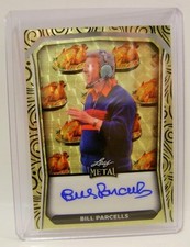 BILL PARCELLS 1/1 GOLD SUPERFRACTOR AUTO LEAF THANKSGIVING TURKEY 2024