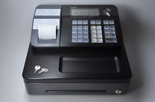 Casio SE-G1 Electronic Cash Register + Full Key Set & Rolls Fully Tested - Black