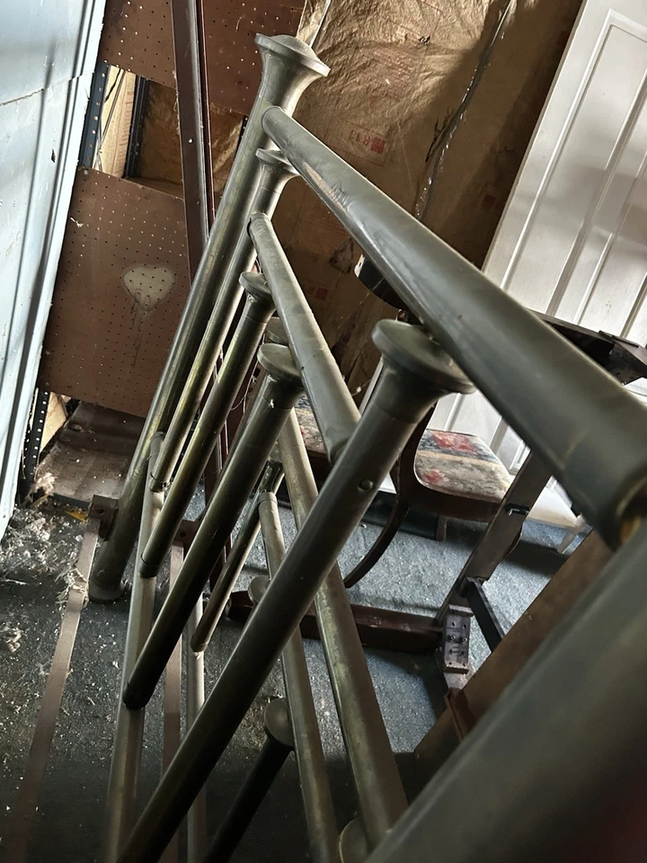 Vintage plated Brass Bed Frame Used Has Wear And Tear See Photos Pick Up - Image 3 of 4