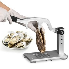 Upgraded Oyster Shucker Machine with Adjustable Heavy-Duty Narrow Blade Design