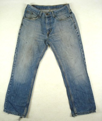 Carhartt Herren Bronco Distressed Blue Jeans Herren Gr. UK 32W 30L Regular Fit
