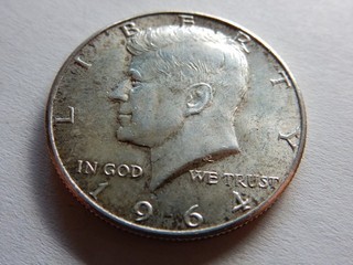 USA 1/2 DOLLAR 1964 KENNEDY SILBER 12 51 GRAMM