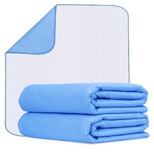 2 Pack Incontinence Bed Pads Washable Waterproof 34x36 Inches Reusable Adults