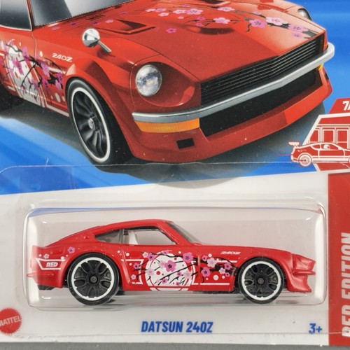 2025 Hot Wheels Datsun 240Z Red Edition 7/12 Target Exclusive Cherry Blossom - Picture 3 of 10