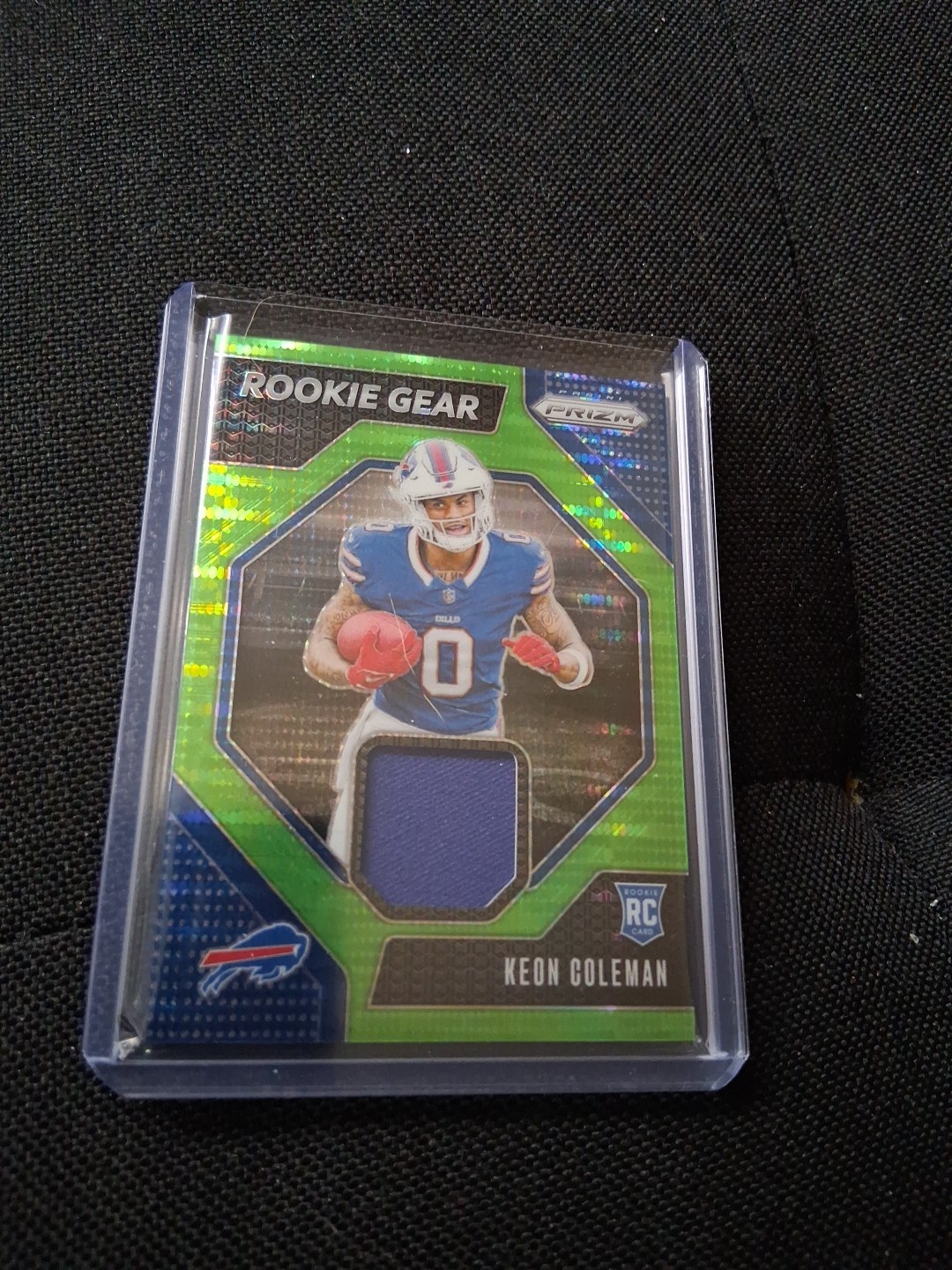 2024 Panini Prizm - Rookie Gear Keon Coleman #RG-KCN Neon Green Pulsar Prizm