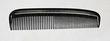 Pocket Hair Comb - 5" Inch Black - Flexible Rubber Unbreakable - New