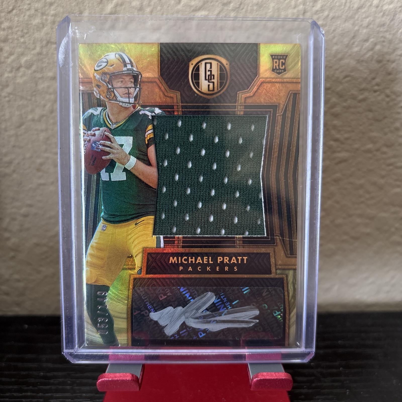 2024 Panini Gold Standard Michael Pratt Rookie Patch Auto 53/149 #284 Packers
