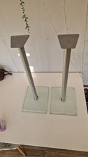 Spectral Aluminium/ Clear Glass speaker stands (pair) - 70cm
