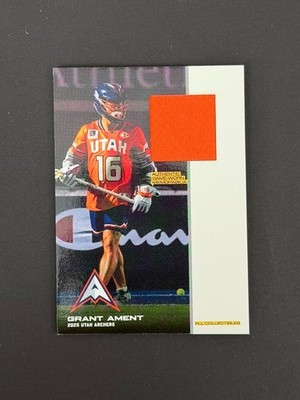 Grant Ament 2025 PLL Collectibles Premier Lacrosse League Jersey Relic Card