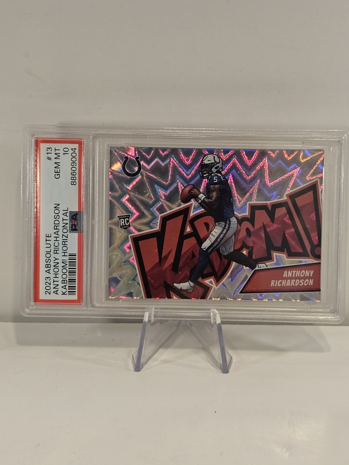 Anthony Richardson Panini Absolute Kaboom! Horizontal #13 Base