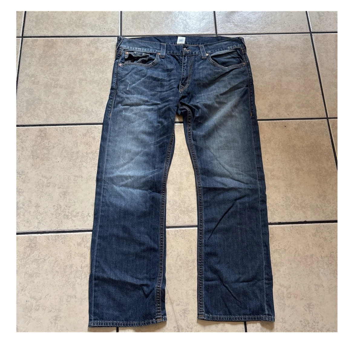 True Religion World Tour Blue Jeans for Men for sale - eBay