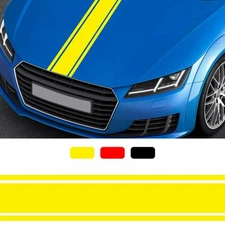 Universal Car SUV Truck Racing Hood Stripes Decal Vinyl Stickers Body Side Decor
