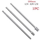 200mm Socket Adapter Hex Shank To 1 4 3 8 1 2 Extension Drill Bits Bar