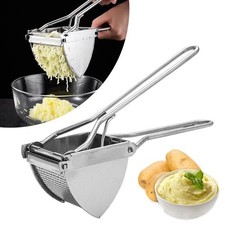 Stainless Steel Potato Ricer Masher, Heavy Duty Juicer for Kitchen.