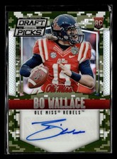 2015 Panini Prizm Draft Bo Wallace Camo Prizm Rookie Autograph Auto /199 UX8538