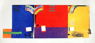 Lithographie Popart 1960er Jasper Jones ''Untitled'' Unbenutzt
