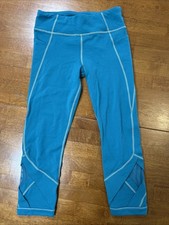 Athleta Girl Leggings Youth Size XL/14 Blue Teal
