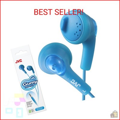 JVC Basic Gumy Earbuds Blue, Model Number: HA-F160-A, 3