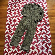 Vintage 1960s Duck Camo Coveralls Mens Hunting As Is Worn Flaws