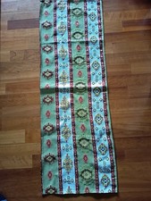 Tischdecke Tischläufer rot grün weiß Muster Hippie Ethno