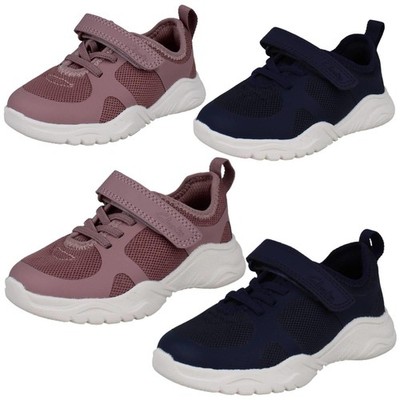 Kinder Clarks Unisex Maschinenwaschbar Vegan Freizeit Turnschuhe ''Feather Ath''
