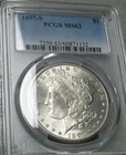 1897-S Morgan Dollar Silver---- PCGS MS-63 Graded Coin ---- #812C
