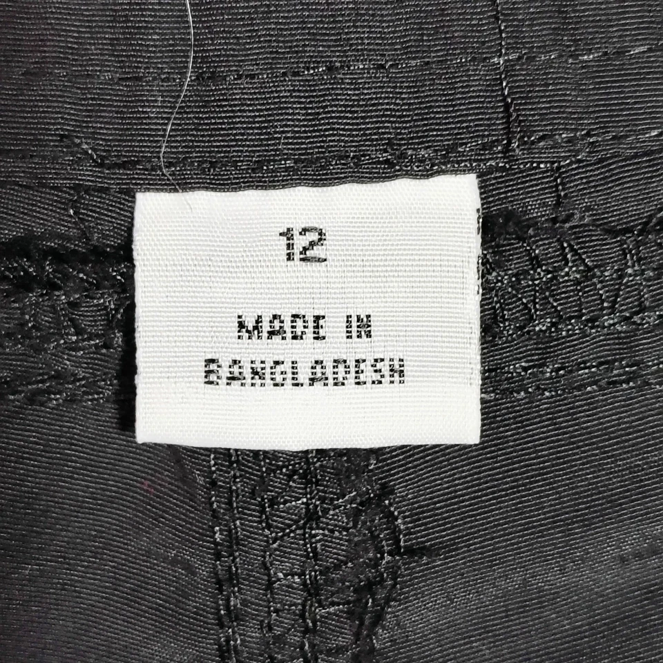 Pantalones Cortos Carga World Wide Sportsman Mujer Negros Talla 12 Nylon Bolsillos con Cremallera Exterior Foto 4 de 4