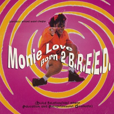Monie Love - Born 2 B.R.E.E.D. - Used Vinyl Record 12 - K5z