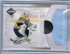 2011-12 TIM THOMAS LIMITED CREASE CLEANERS PRIME 2 CLR MATERIALS #1 BRUINS 18/25