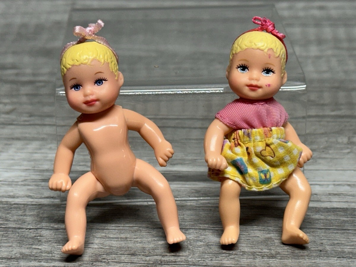 Vintage Mattel Barbie Happy Family BLONDE BABY KRISSY Doll Twins