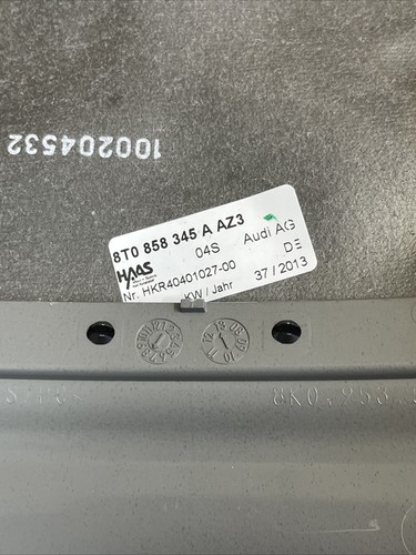 OEM 2009 2010 2011-2017 Audi A5 8F STEERING COLUMN COVER TRIM PANEL GRAY 🔷 - Picture 6 of 8