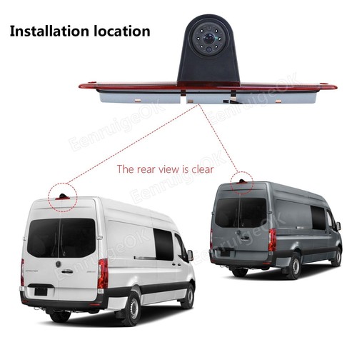 Wireless Brake Light Rear View Camera Kit for Mercedes-Benz Sprinter/VW Crafter - Picture 4 of 19