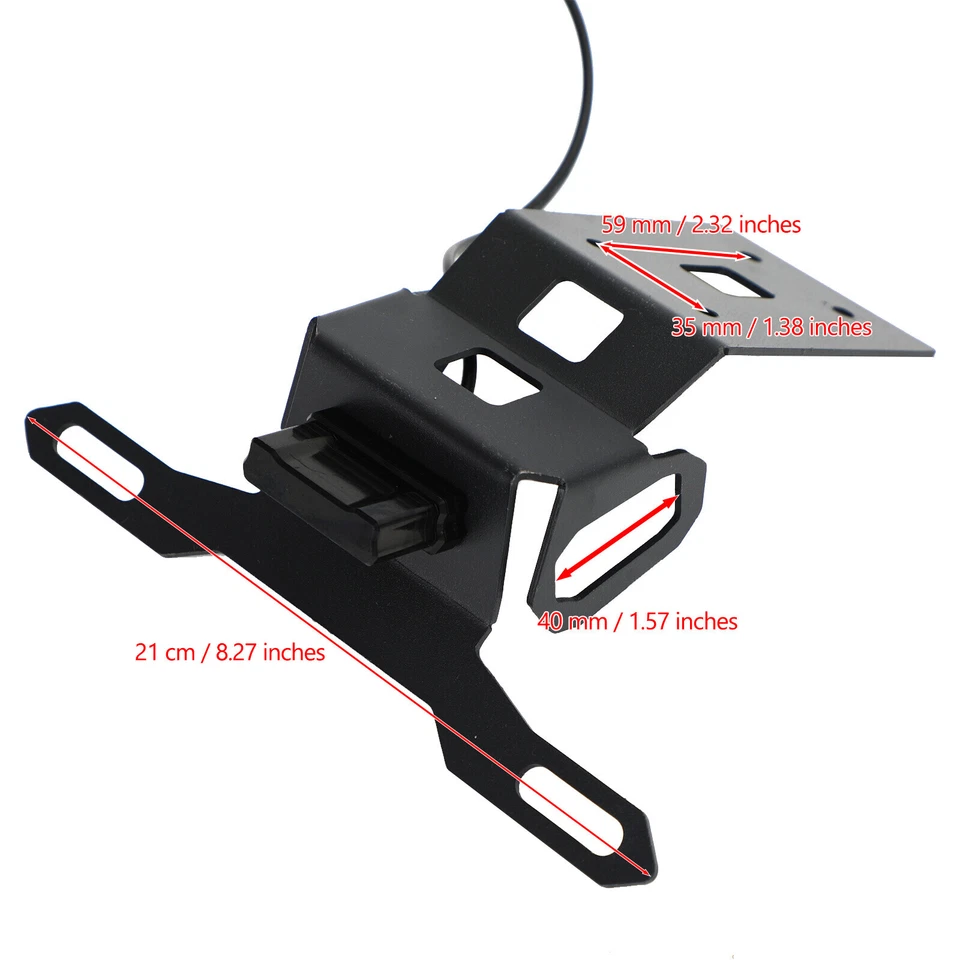 License Plate Holder Frame Bracket fit for KAWASAKI Z1000SX 2020-2021 SA Foto 3 de 4