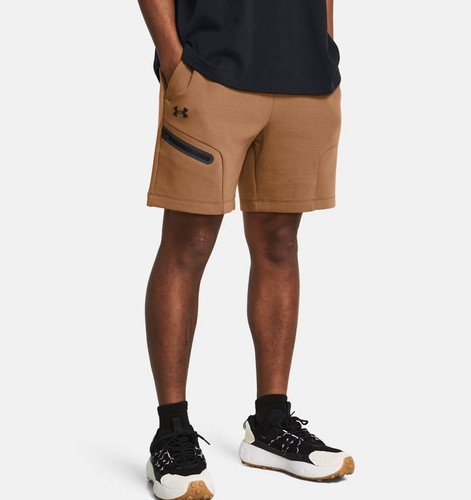 Under Armour Men's UA Unstoppable Fleece 7" Shorts Brown L, 2XL - Bild 2 von 5