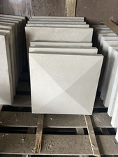 •New• Smooth Concrete Pyramid Top Pier / Pillar Cap - 18”