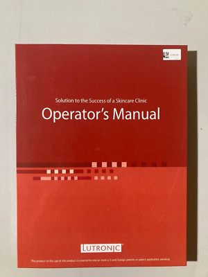 LUTRONIC PICOPLUS LASER OPERATOR MANUAL
