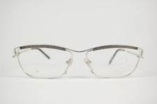 Vintage St. Moritz 4589-004 57 14 135 Silver Oval Glasses Frame NOS