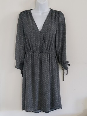 H & M Delicate Linen Black and White Dress Size 4 New | eBay
