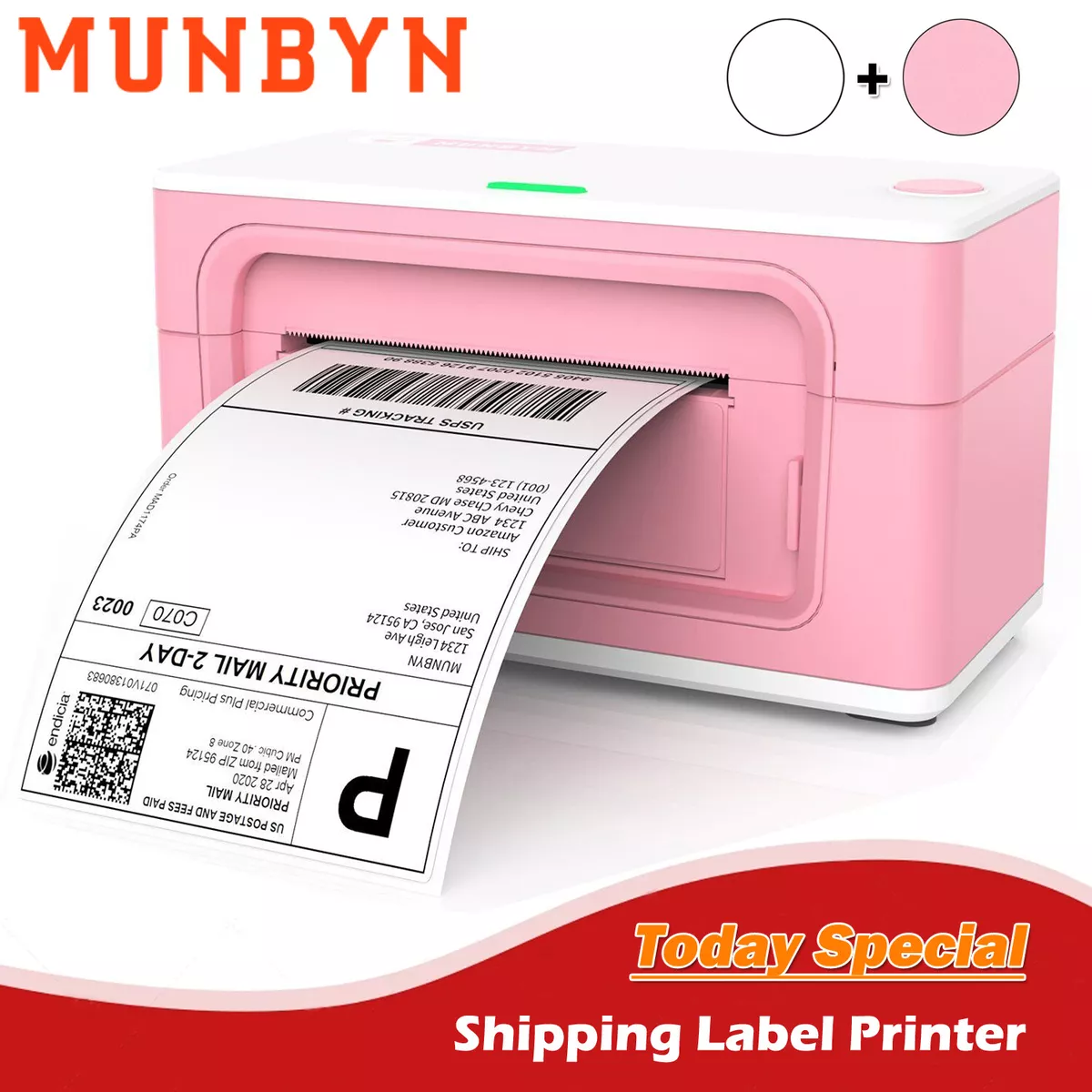 Thermal Label Printer, Thermal Shipping Label Printer 4x6 for Small  Business, Label Maker Compatible with , , Shopify, FedEx, UPS,  USB Label