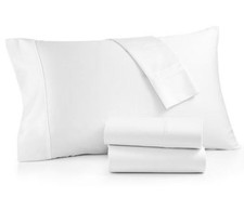 AQ Textiles 4-Piece Queen Sheet Set 700 Thread Count Tencel Blend White