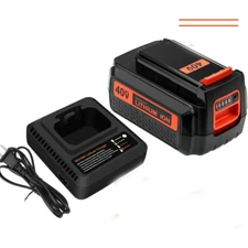 Replacement for Black and Decker 40V MAX 2.0Ah Lithium LBX2040 Battery /Charger