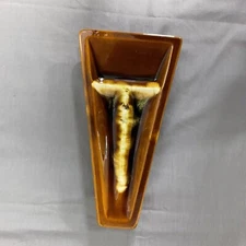 Vintage Ceramic Ashtray Tan/Brown Tobacco Collectibles