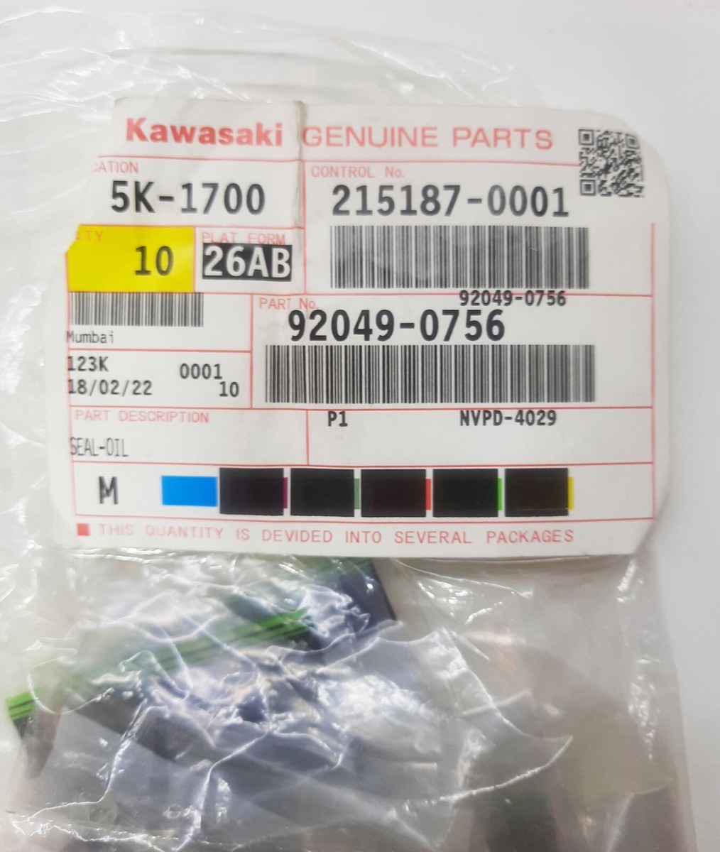Kawasaki 92049-0756 NINJA 250SL FRONT FORK OIL SEAL - 10 Pcs - NEW